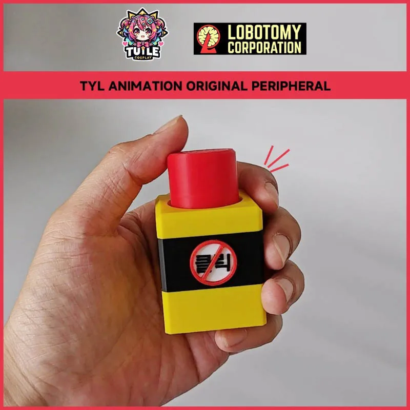 Game Lobotomy Corporation Monster Management Simulation Cosplay Keychain PLA Press Keyring Key Chain Bag Accessory Ornament Prop