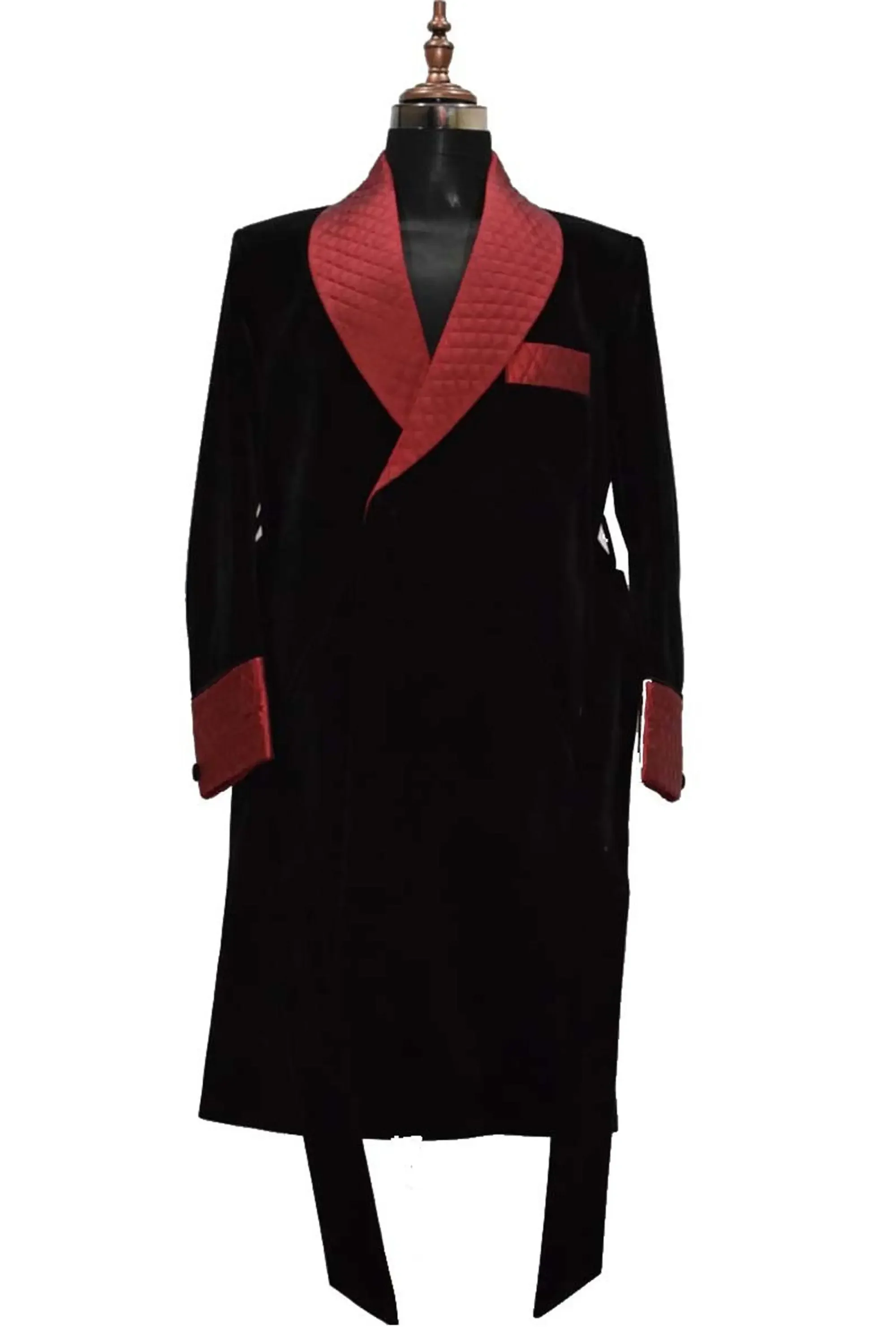 Tailor-Made Smoking Mens Suit Winter Velvet Jacket Slim Fit Male Home Clothing Fashion Coat Costume Custom Made