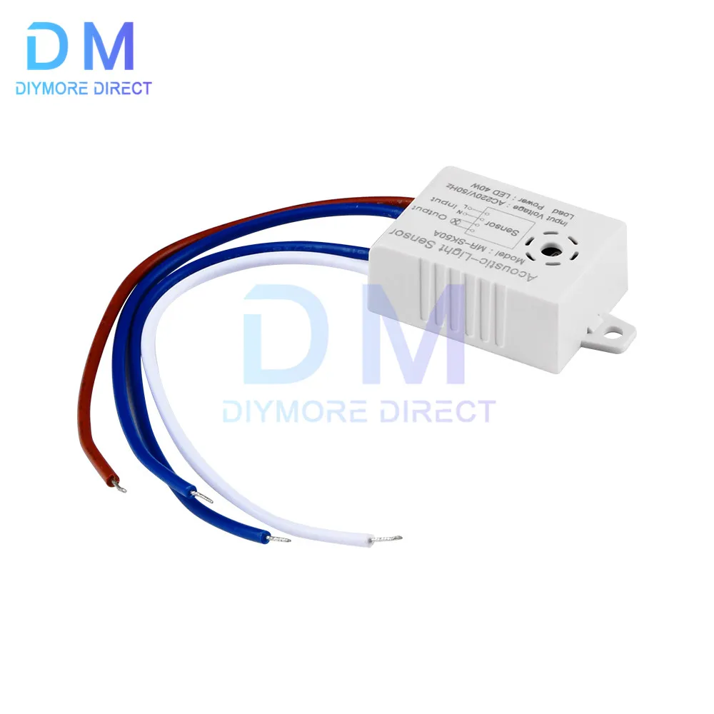 AC180-265V Module Detector Auto Switch Intelligent Sound Voice Sensor Light Switch Smart Home Automatic Induction Switch