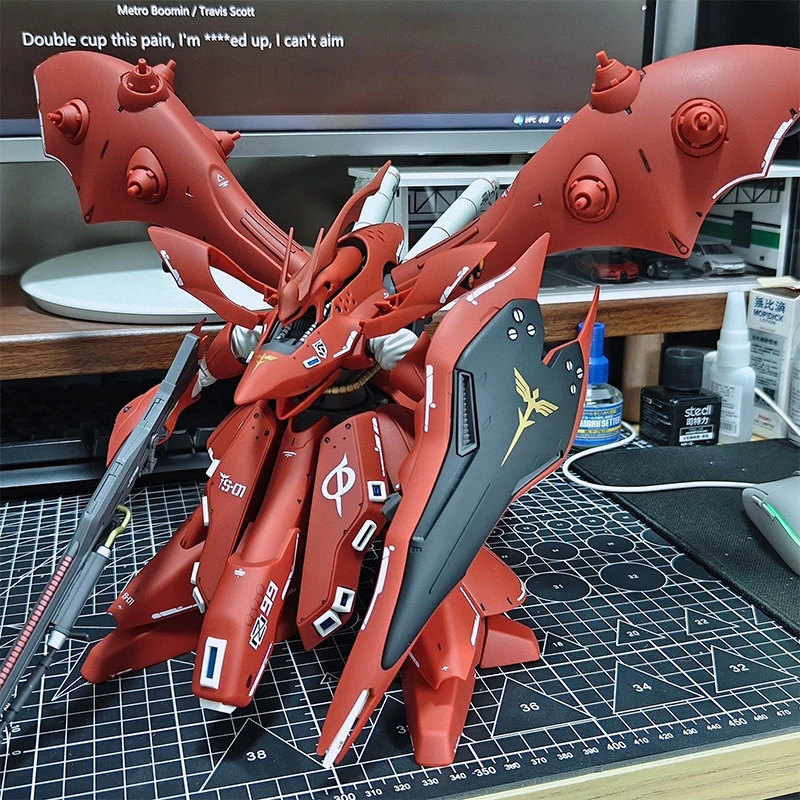 

Star Hguc 1/144 MSN-04-2 Nightingale Sheet Spraying and Purging Highquality Assembly Model Kit Gift Toy Collection Action Figure
