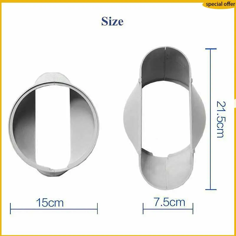 

A50I 15 см портативный кондиционер оконный выхлопной канал шланг интерфейсный разъем (плоская насадка)