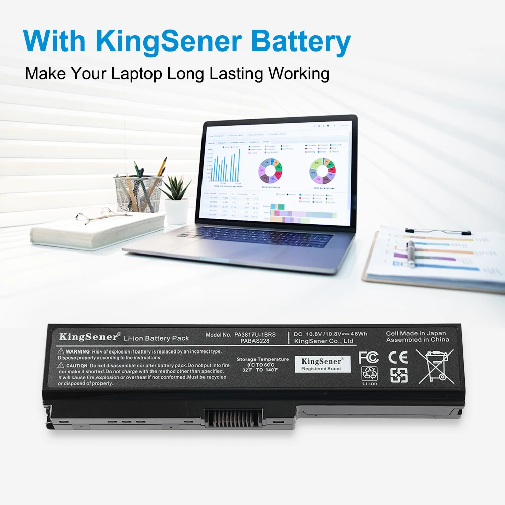 KingSener PA3817U-1BRS PA3817U Battery For Toshiba Satellite A660 C640 C600 C650 C655 C660 L510 L630 L640 L650 L670 L770 PA3818U