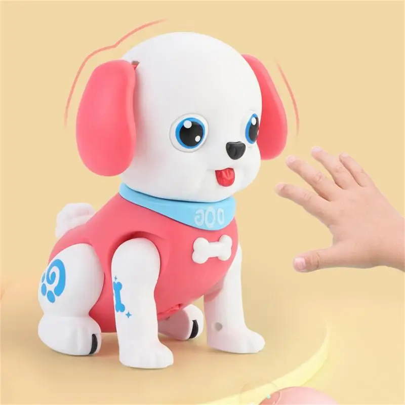 Juguete de perro Robot alimentado por batería con sonido, juguete interactivo para cachorros, paseos, Barks, signos, Idea de regalo para niños, 3,