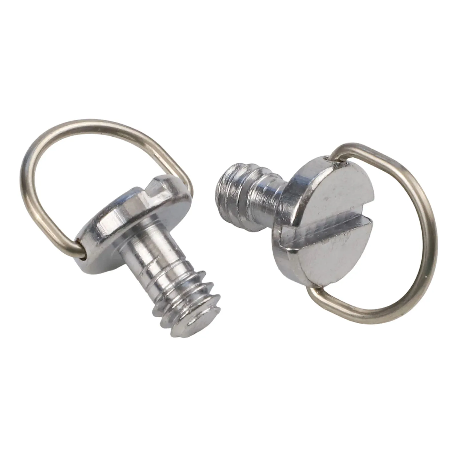 10PCS Steel 1/4\'\' Shaft D-Ring Screw For Camera Tripod Ball Head Monopod Quick Release Plate Camera Mounting Screw Adapter