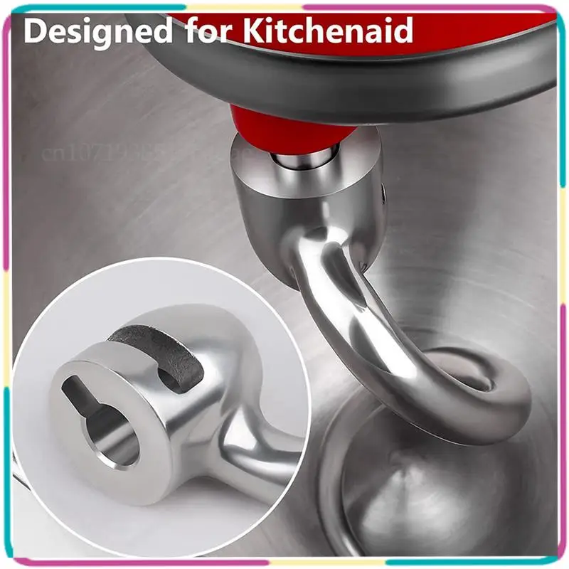 

B13C 2 крючка для теста для подъема Kitchenaid 5QT и подставки для миксера 6QT, насадка для миксера для теста, можно мыть в посудомоечной машине