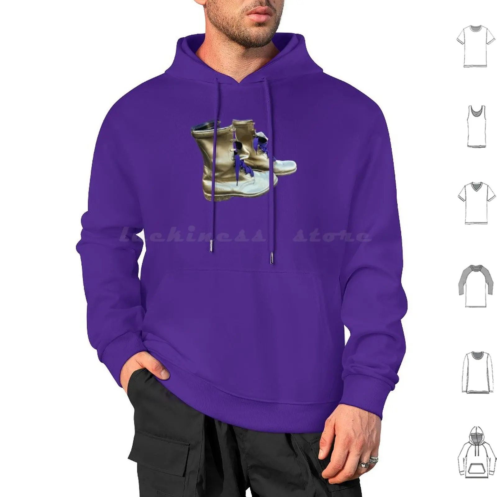 Psi Phi Boots Hoodie cotton Long Sleeve Bulldog Fraternity Founders Chapters