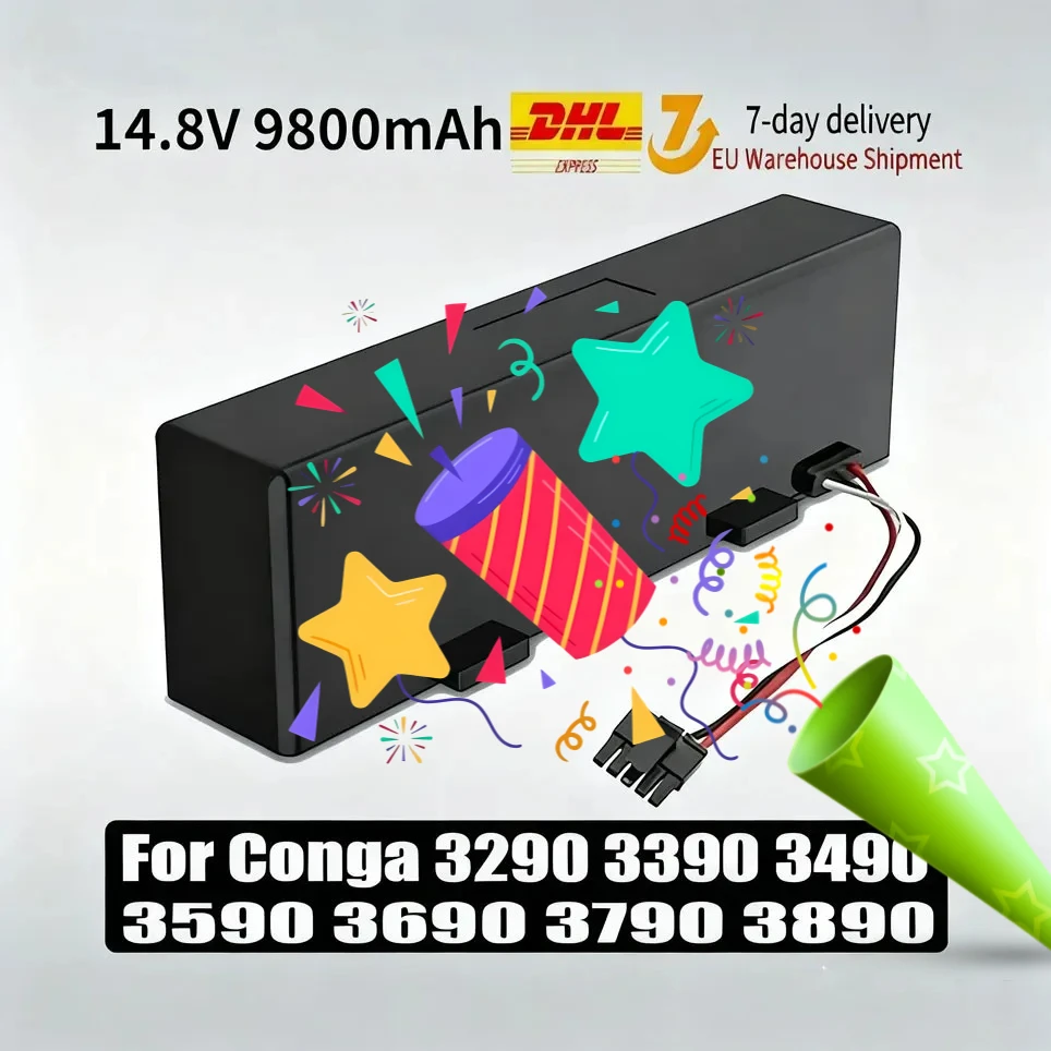 

STYTJ02YM Battery Original 14.8V for Xiaomi Mijia LDS Vacuum Cleaner,Mi Robot Vacuum-Mop P,Mi Robot Vacuum-Mop 2S/Haier JX37