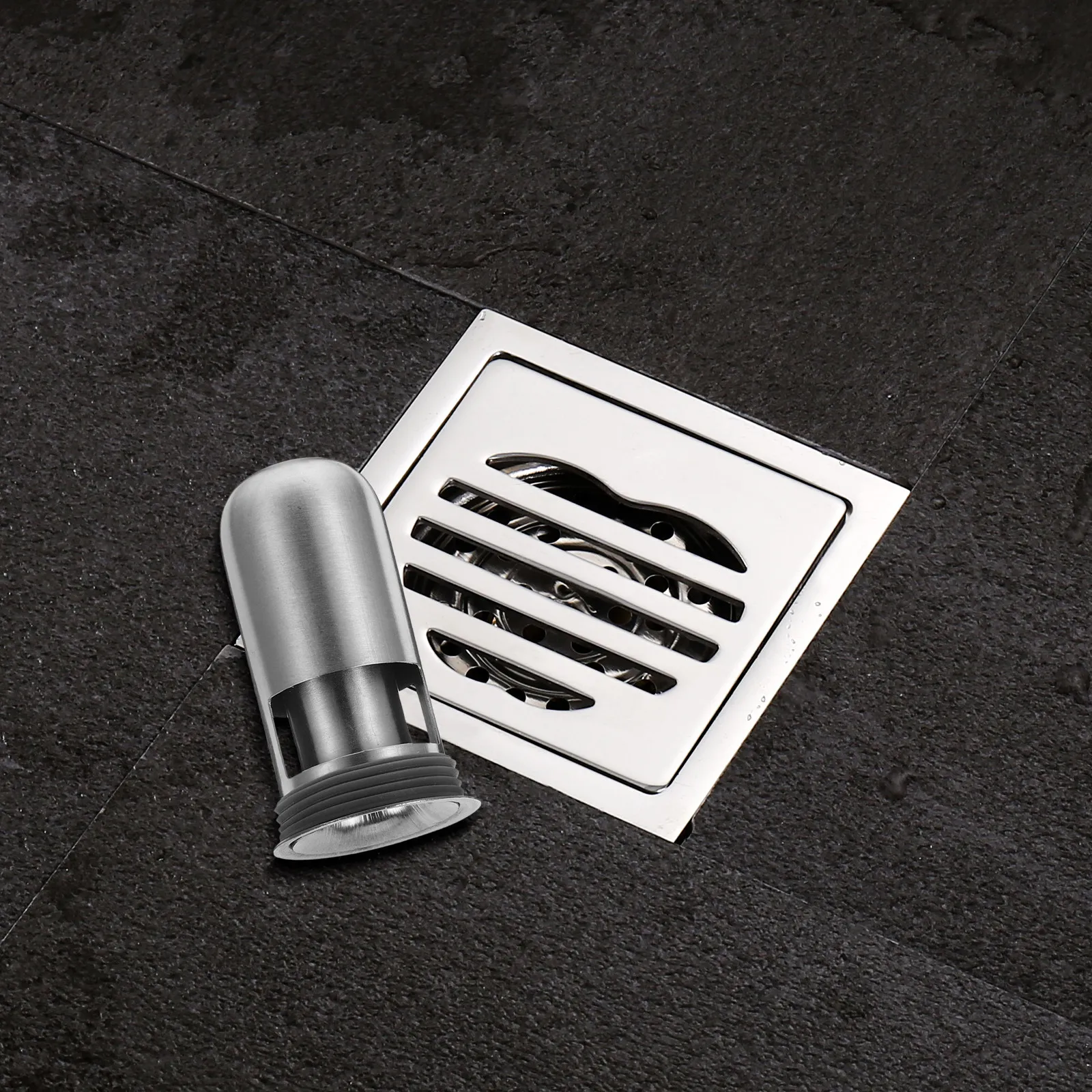 

304 Stainless Steel Floor Drain Core Deep Water Seal Anti-Odor Backflow Preventer Shower Sewer Plug Bathroom Kitchen Drain