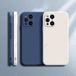 Soft Phone Case for OPPO FindX3 Find X3 Pro X3Pro 5G PEDM00 Contracted Pure Color Liquid Silicone Shockproof Original Back Cover