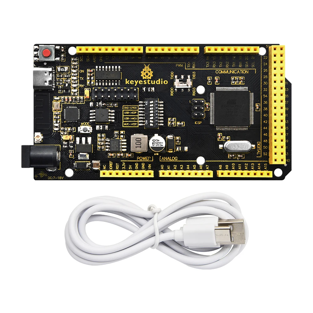 Kidsbits ESP8266 WIFI MEGA-2560 MCU Development Board +Type-C USB Compatible With Arduino Mega/UNOR3 DIY Electronic Kit