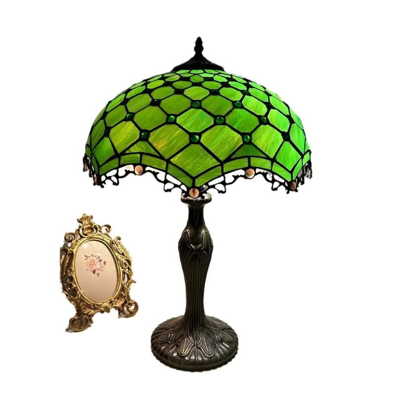 

American retro rose, dragonfly, desk lamp, living room, bedroom, homestay ambient light