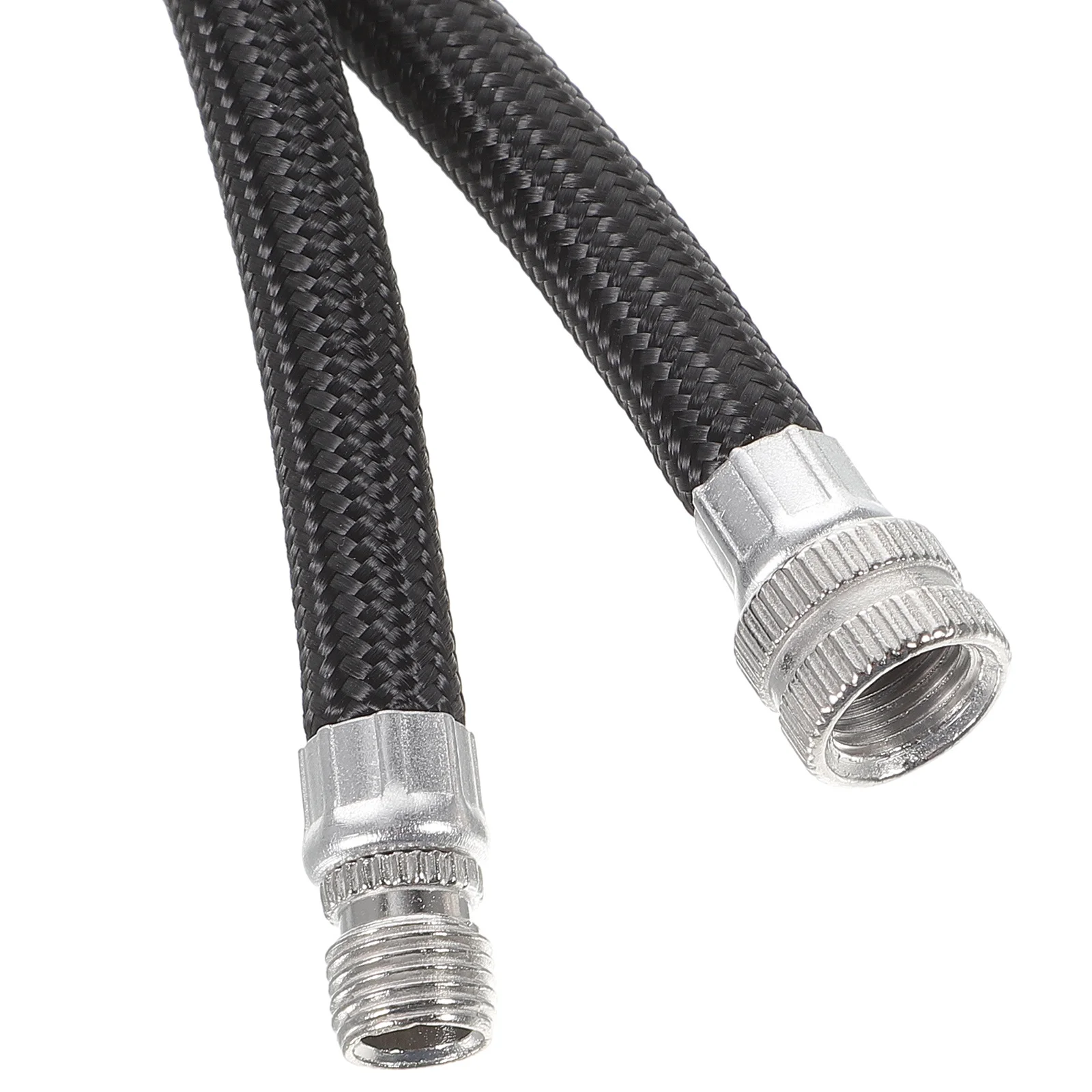 2Pcs Extension Tube for Pump Inflator Hose Pipe Cord Black Easy to Install Connect Air Pump Accessory Extension Hose