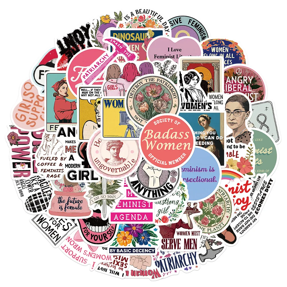 50PCS Feminist Girl Power Stic - Kids Toys Quotes 评论和价格