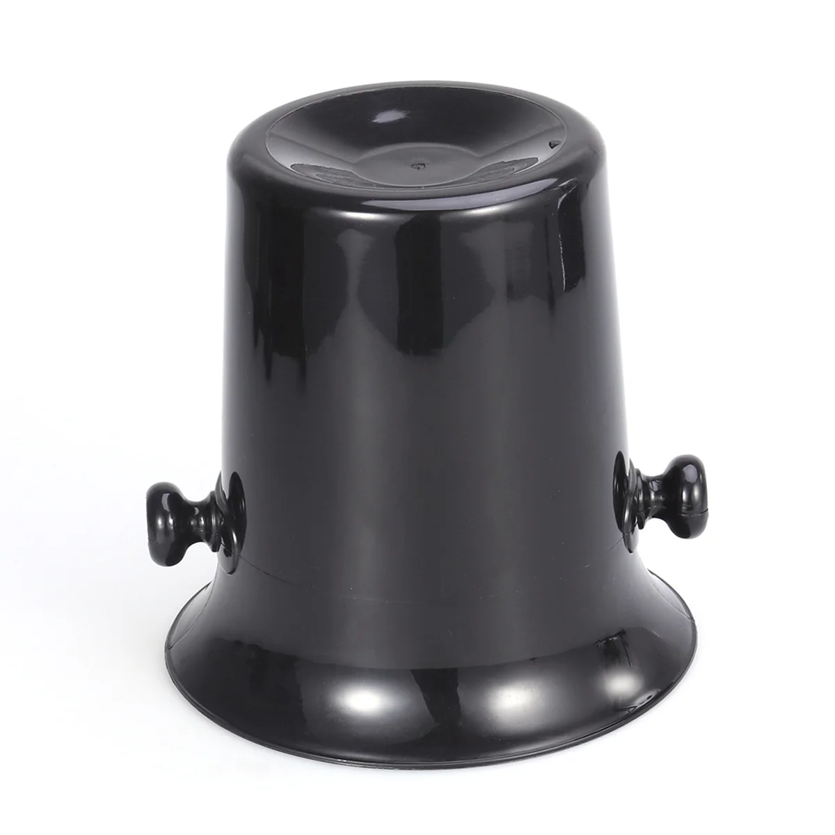 

Premium Wine Tasting Spittoon Black Plastic Ice Bucket Double Ears Funnel Design For Parties Exhibitions Wine Accessories Round