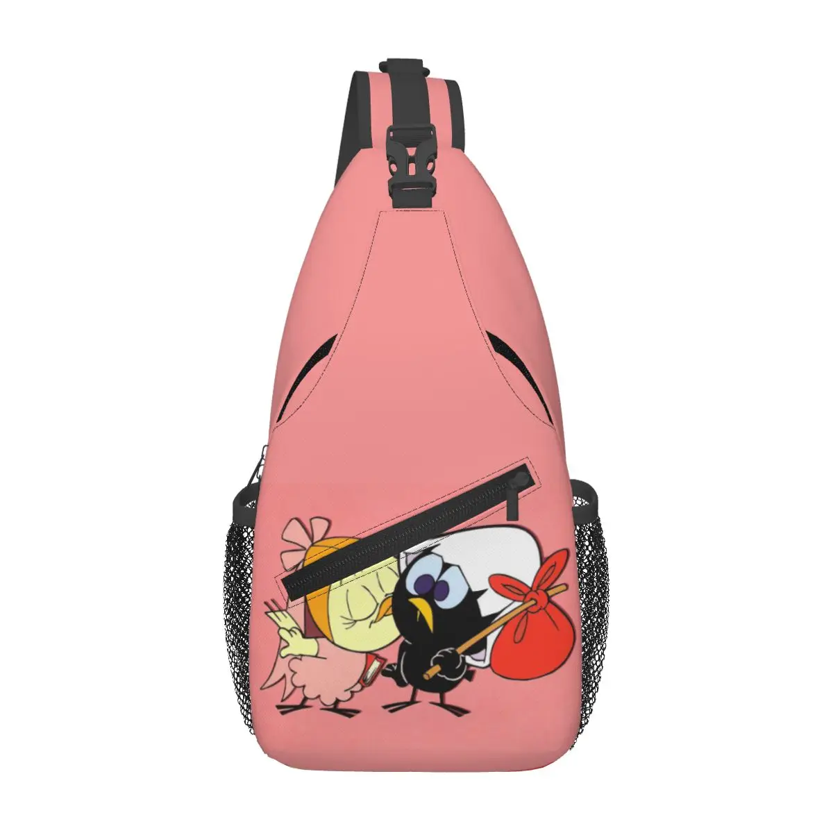 

Custom Calimeros With Friend Shoulder Crossbody Chest Backpack Women Men Shoulder Chest Bags Sling Bag for Traveling Hiking Bags