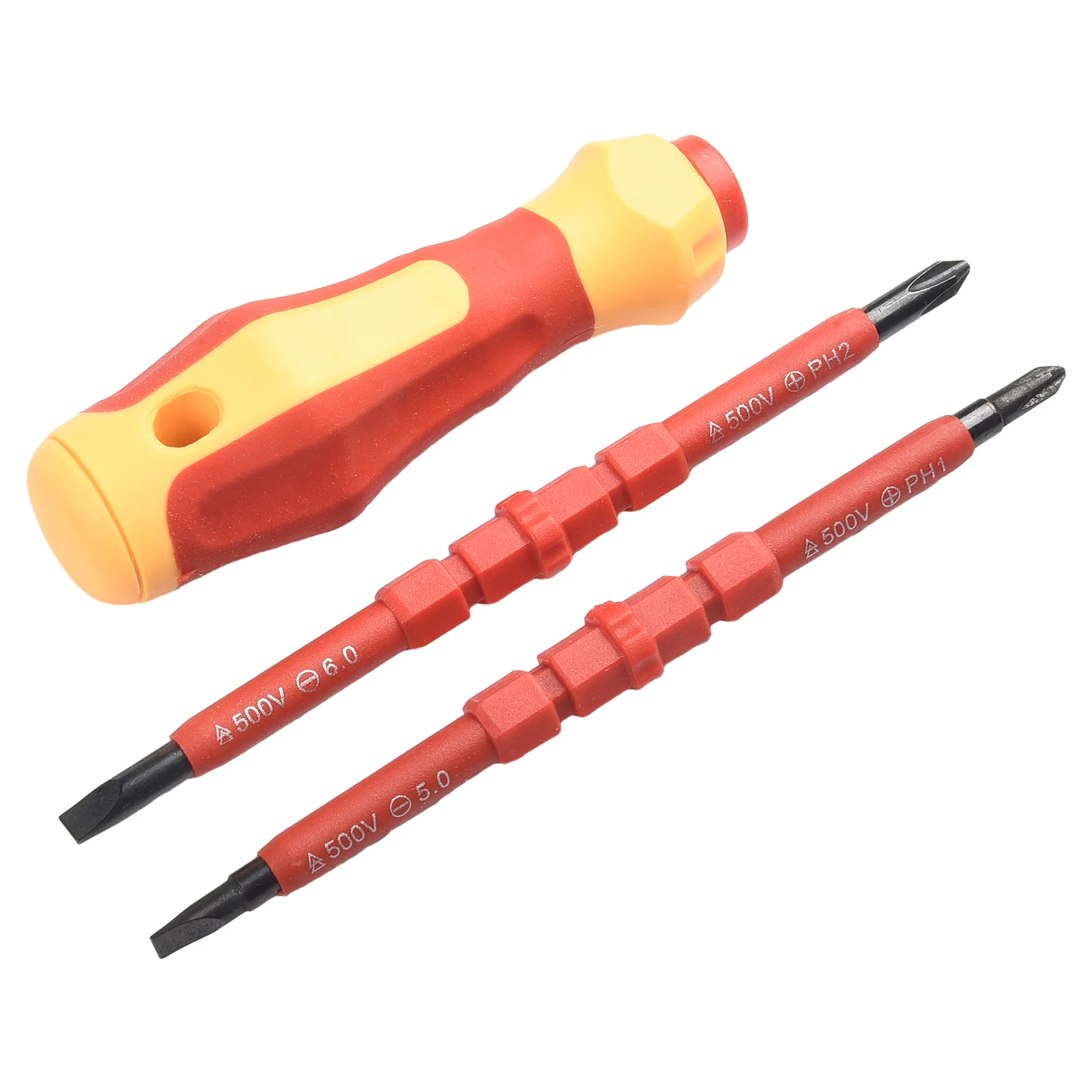 3 In 1 Insulated Screwdriver Set PH1 PH2 Multi-Purpose Screwdriver Electricians Slotted Cross Screwdriver Bit Tools Kit/Set