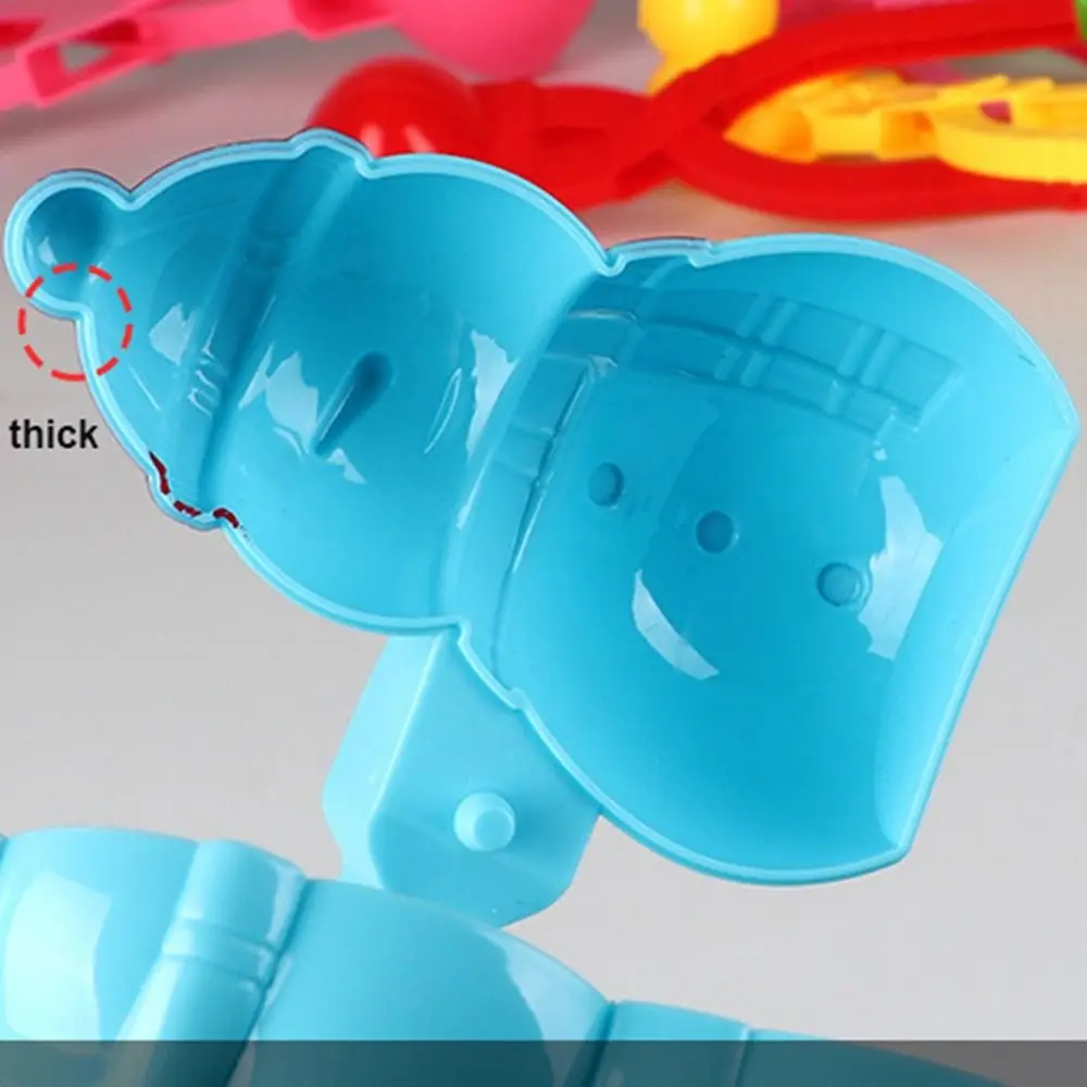 Outdoor Snowball Maker Clip Multistyles Plastic Sand Snow Ball Mold Toys Heart Snowflake Duck Shape Clip Tongs for Kids Adult