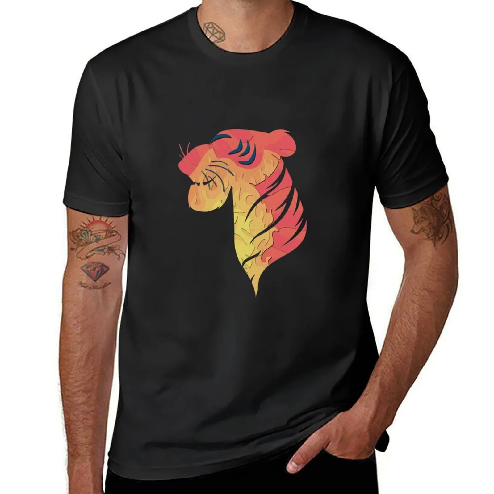 Shere Khan Silhouette T-Shirt kawaii clothes quick-drying men workout shirt