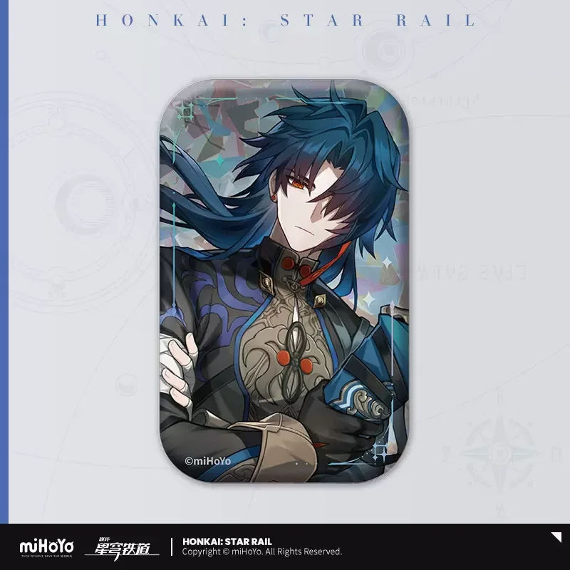 Sunsyea Honkai Star Rail Oficial Merch MiHoyo, Autêntica Série Temática, Blade Badge, Original, Substituível, 5 pcs