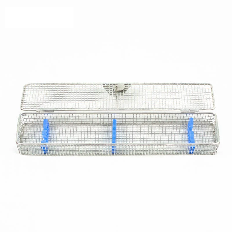 Stainless steel endoscope disinfection box Laparoscopic ear nose endoscope Arthroscopy disinfection basket