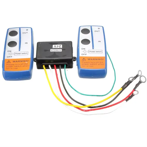 Controlador de interruptor Universal para Jeep todoterreno ATV remolque 2,4G 12V 24V Kit de recuperación de Control remoto inalámbrico cabrestante eléctrico