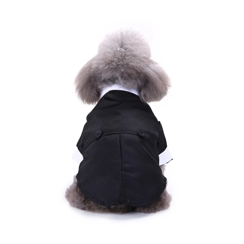 

Pet Dog Formal Suit Costume Black Size Xl Warm Stylish Puppy Clothing For Wedding Party Halloween Events Pet Apparel Dog