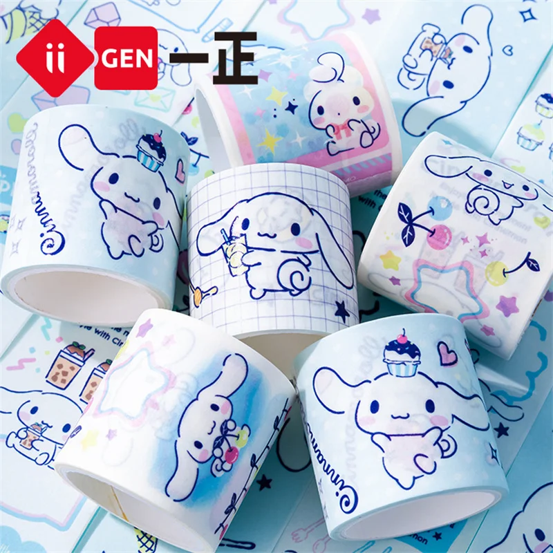 12pcs/lot Sanrio Kawaii Cinnamoroll Tapes Cute Masking Tape DIY Diary Decorative Stickers Album Stick Label