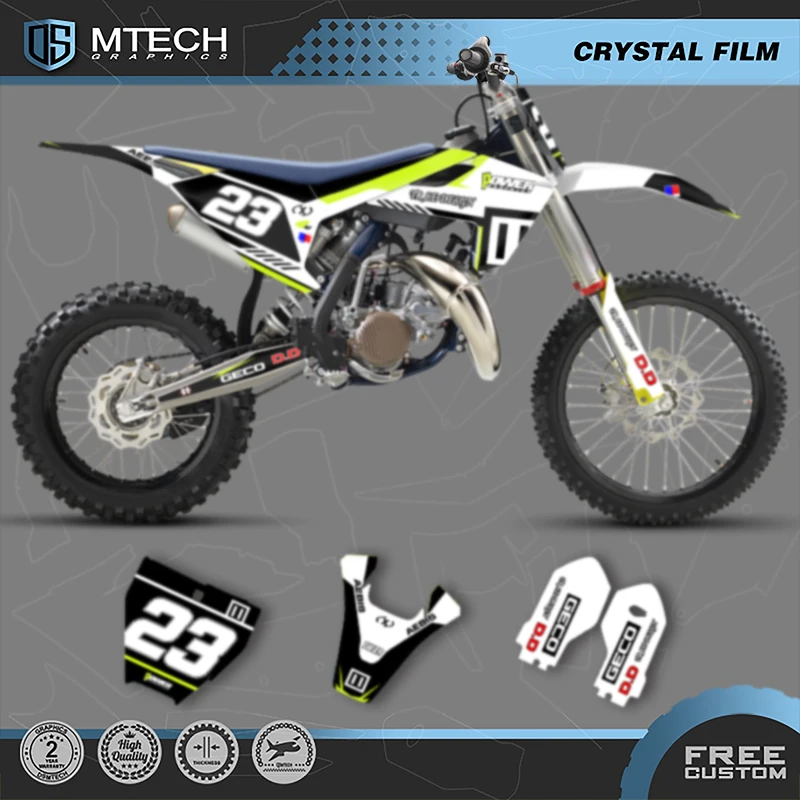 

DSMTECH пользовательские графические фоны для команды, набор наклеек для Husqvarna TC 85 2023 2022 2021 2020 2019 2018 003