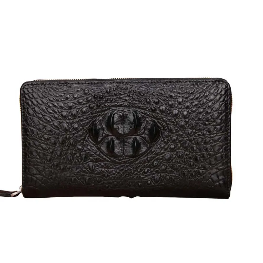 

Lucani Crocodile Handbag Business men clutch bag crocodile long wallet large capacity multi-card tide