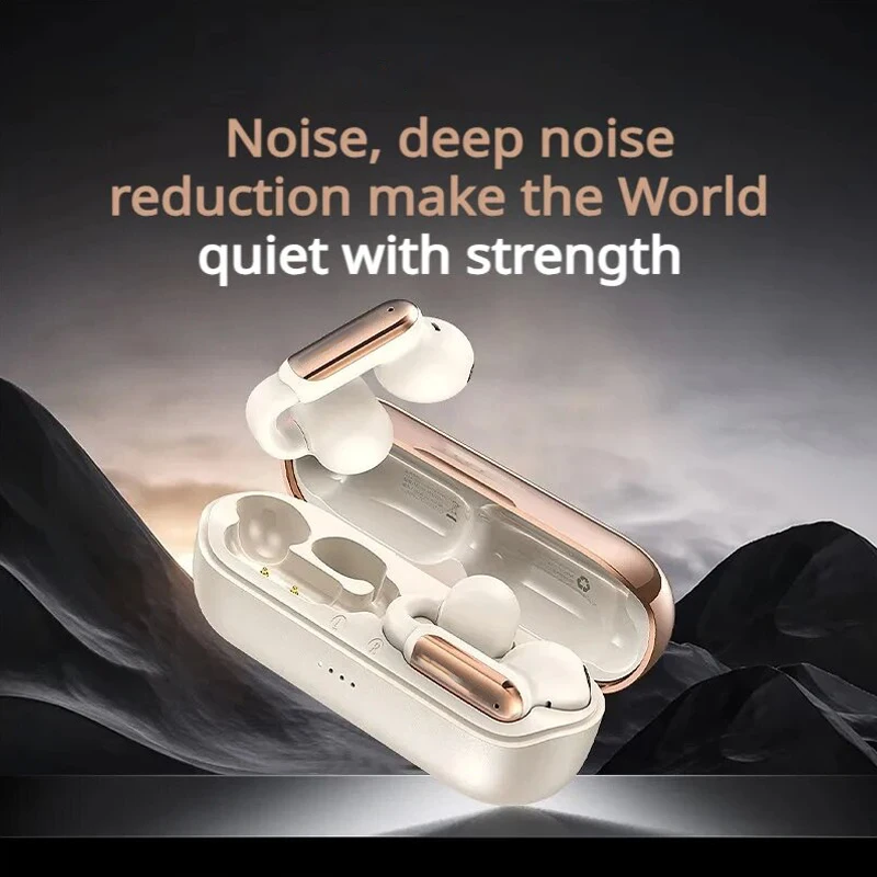 Xiaomi Mijia Real OWS Clip-on Wireless Bluetooth Headphones Low Latency ENC Noise Cancelling Long Life Gaming Casual Headphones