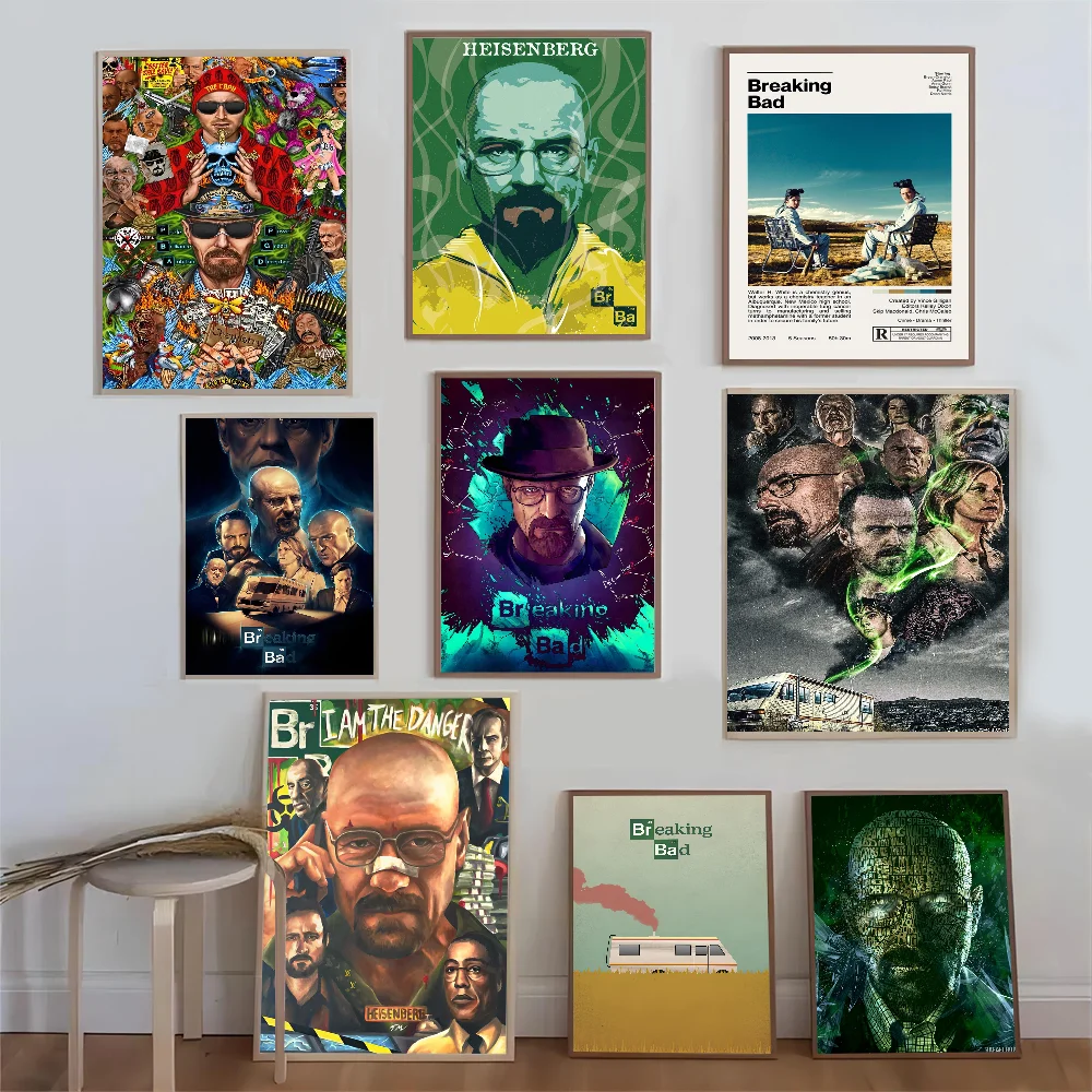 

Movie Breaking Bad Self-adhesive Art Poster Whitepaper Sticker DIY Room Bar Cafe Wall Decor