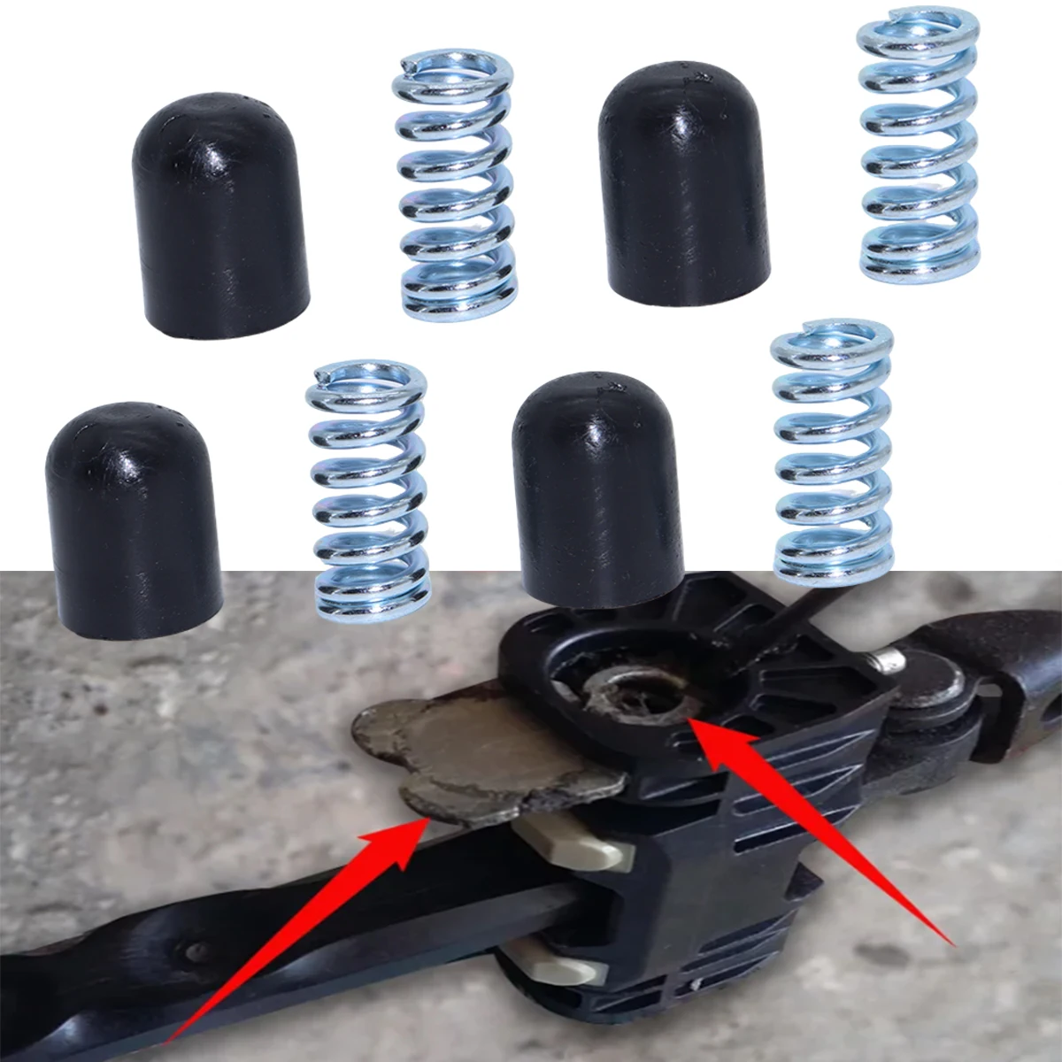 4kit For 2 Car Door Stopper Damping Spring Clips Check Strap Repair Kit replacement part  For Datsun Mi-DO on-DO 2195 2014-2020