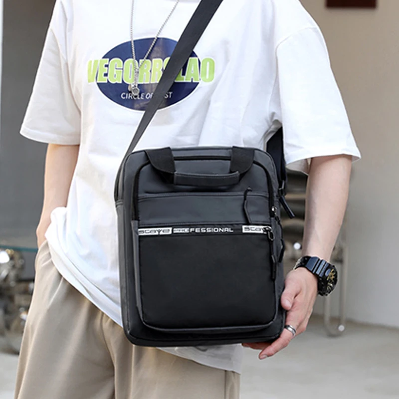 Men Shoulder Bags Fashion Nylon High Quality Handbag Multifunctional Business Briefcase Casual Tote Travel Men\'s Crossbody Bag