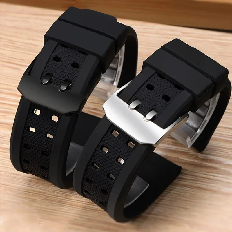 Soft Silicone Rubber Watch Strap 23mm for Luminox 7251 3050 3150 8800 8820 Men Sport Waterproof Replacement Bracelet Accessories