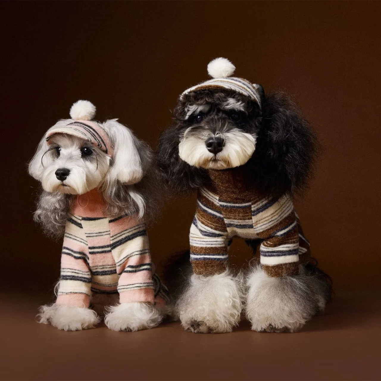 

Soft And Comfortable Striped Design Pet Four-Legged Clothing In Italian Gentleman Classic Style - Dog Couple Outfit Pants