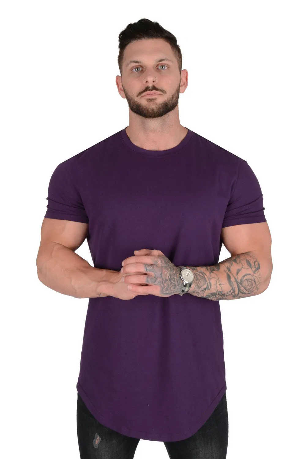 New Brand Gym Shirt Sport T Shirt Men Cotton Short Sleeve Running Shirt Men Workout Training Tees Fitness Tops Rashgard T-shirt