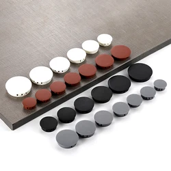 10 pezzi coperchio rotondo in plastica tappi terminali per tranciatura in Nylon pannello per mobili inserti per tappi per fori a vite tappo 5/6/7/8/9/10/11/12-50mm
