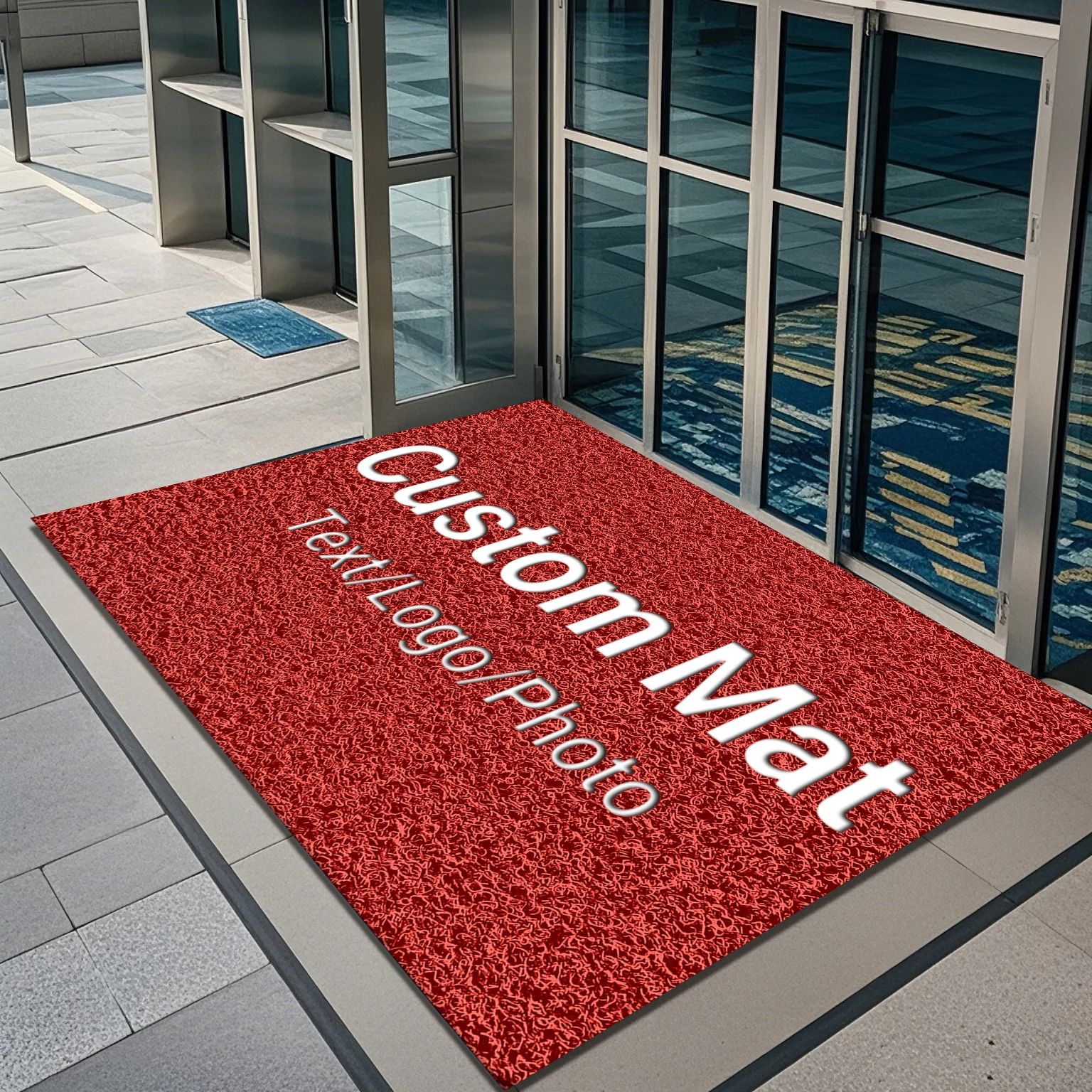 Personalized Doormat Outdoor Shopping Mall Entrance Mat Custom LOGO Greetings Non-slip Business Doormat for Restaurant Hotel Bar