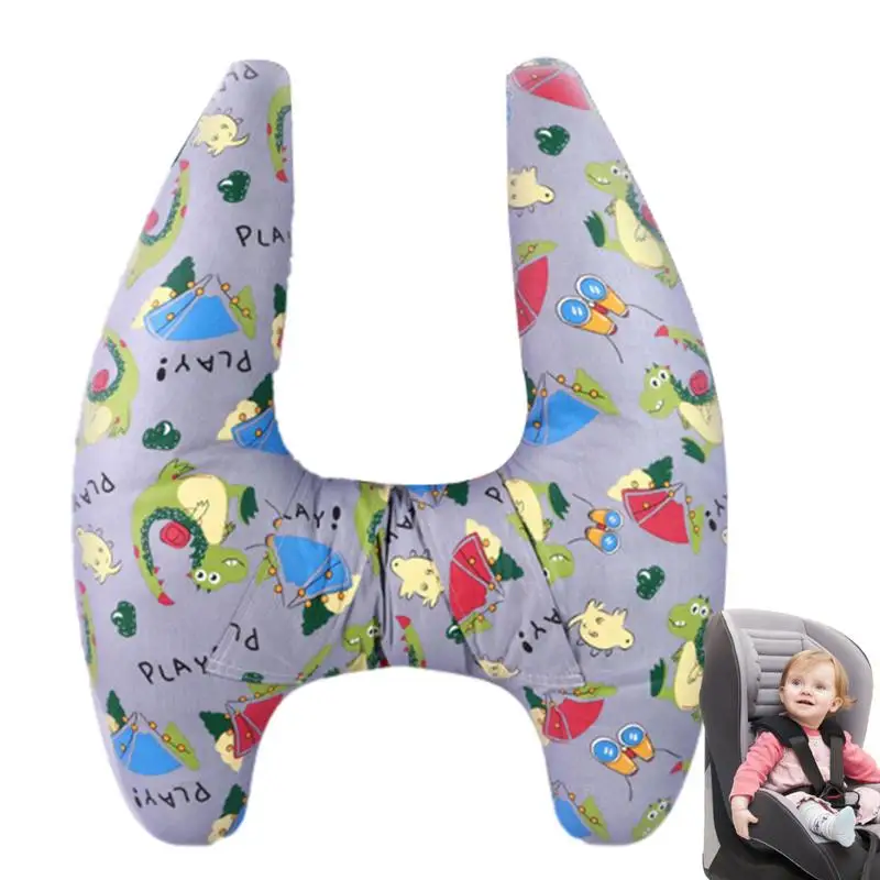 

Car Neck Headrest Pillow Children's H Shape Cushion Headrest for Kids Rear Neck Pillow Head Support Solution Cars Accessories