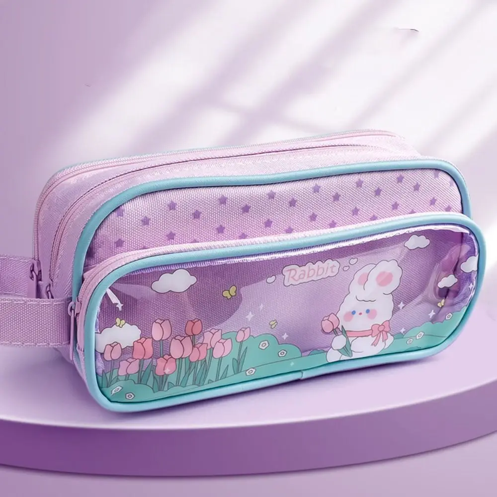 Imagem -05 - Impermeável 3d Pencil Case para Meninas Descompressão Pen Pouch Material Escolar Caixa Organizadora Estética Papelaria Coreano Bonito Kawaii