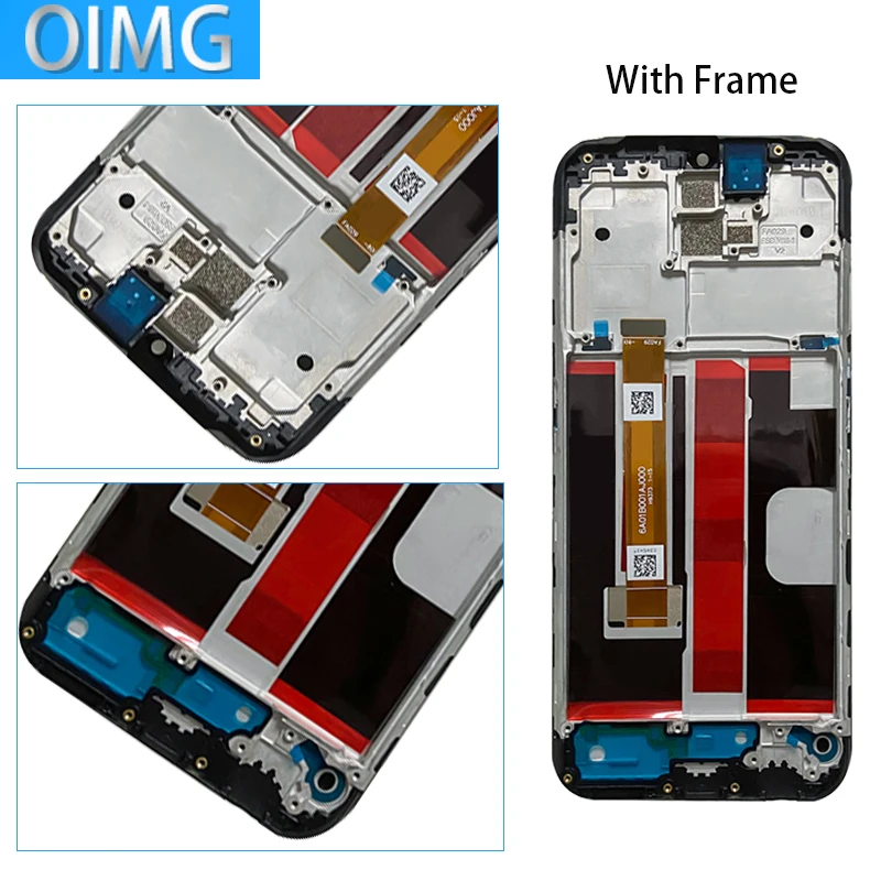 Original For Oppo A5 2020 LCD Display With Frame Screen Touch Panel Digitizer Replacement Parts CPH1931 CPH1959 CPH1933 CPH1935