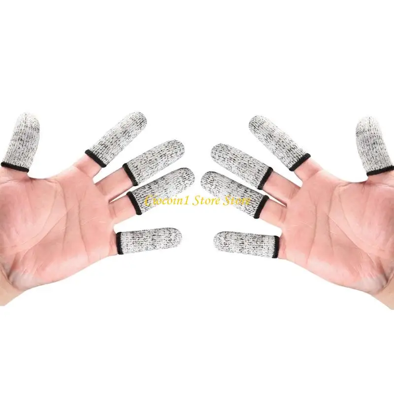 A3PC Pack of 10 Cut Resistant Anti Slip Safety Gloves for Gardening Woodworking and Industrial Use
