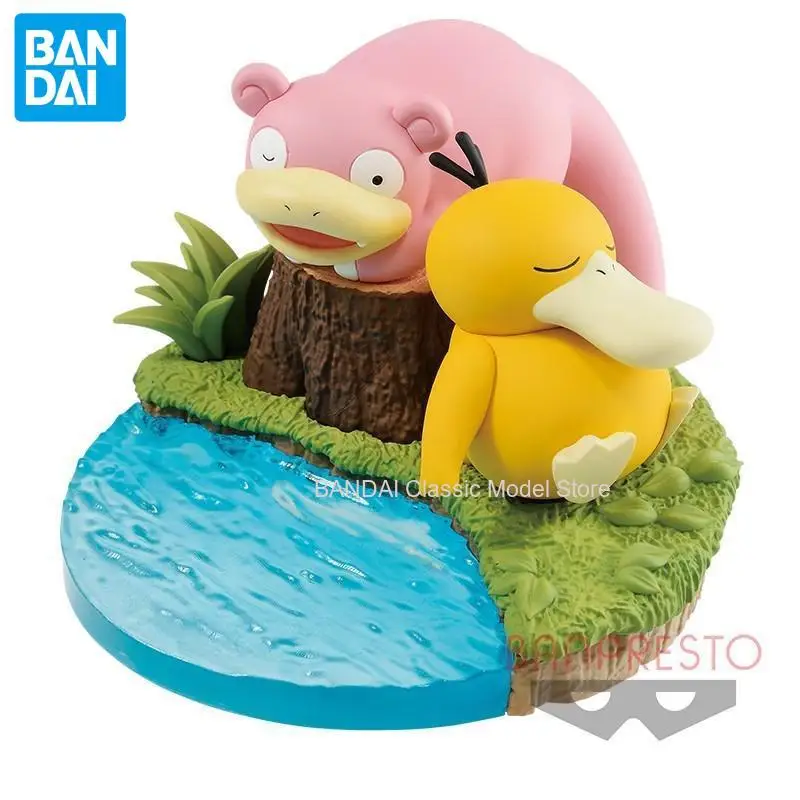 

Подлинная официальная оригинальная Bandai Banpresto Pokemon Psyduck Slowpoke аниме подлинная Коллекционная модель в штучной упаковке куклы игрушечный орнамент