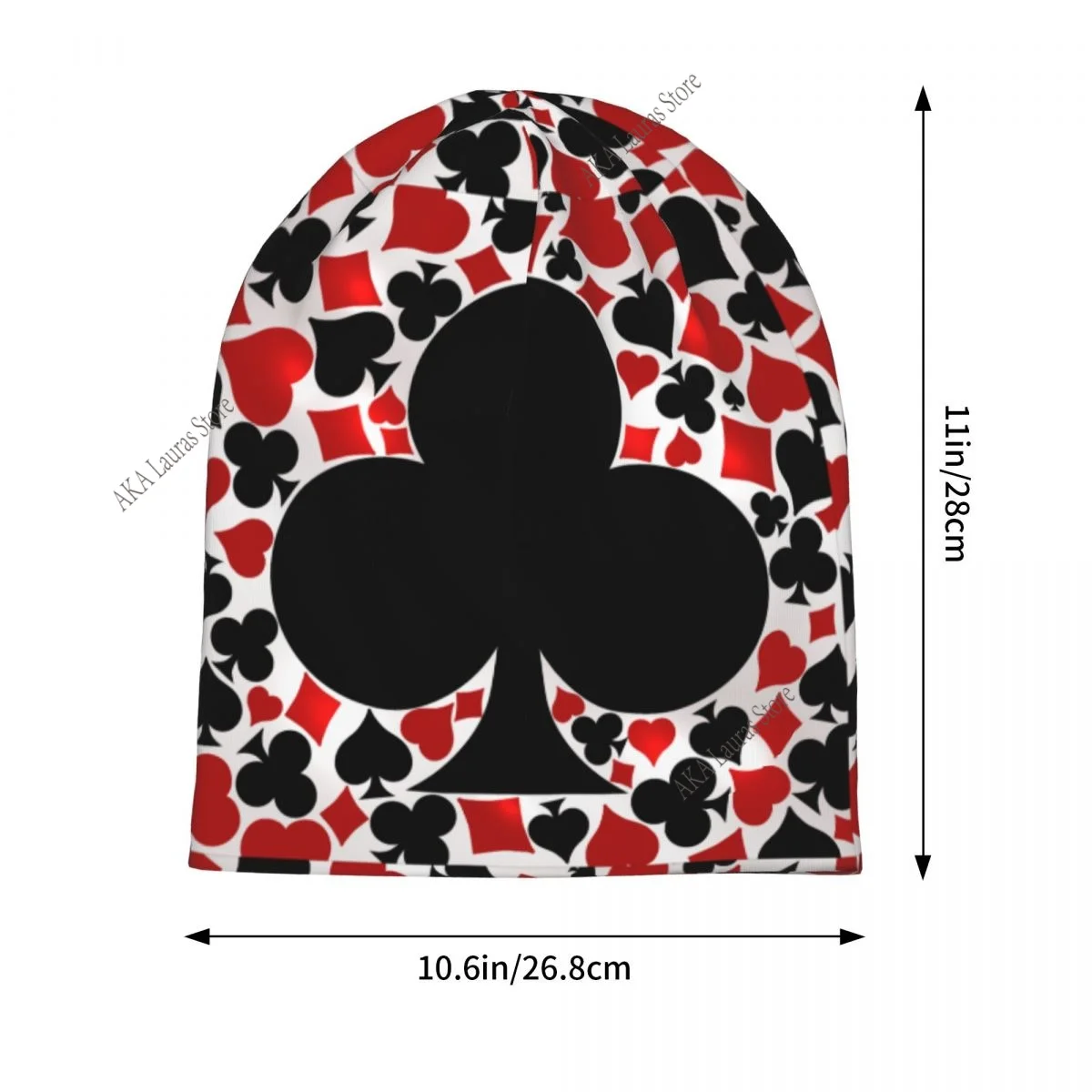 Gorros de pôquer masculinos e femininos, boné de esqui à prova de vento, tecido de camada dupla