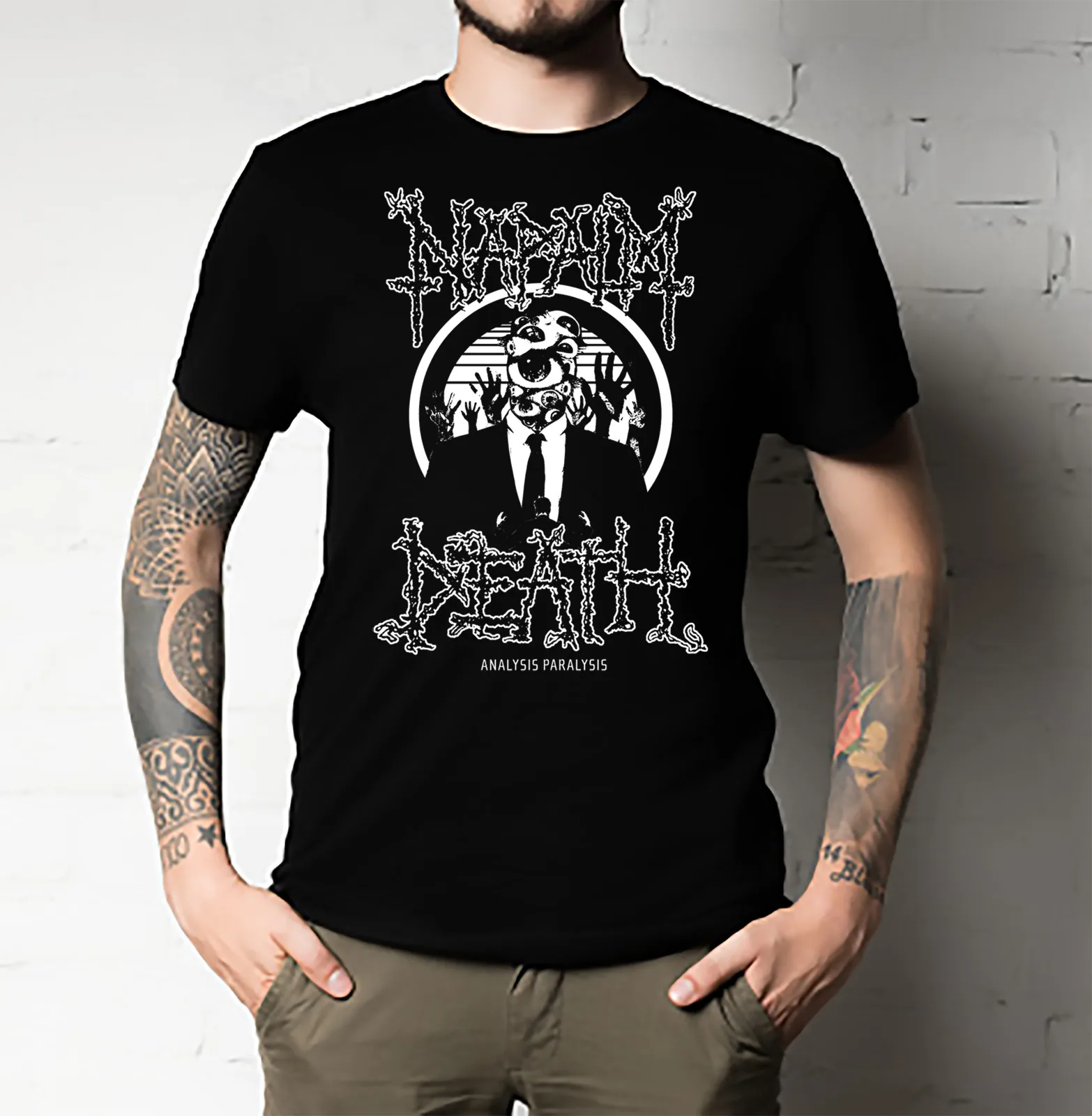 Analysis Paralysis Napalm Death T-Shirt Sometimes Tee Evolved as One Unisex