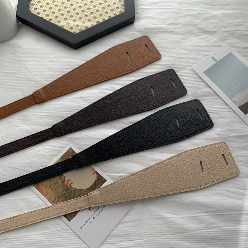 Modieuze Riemen Voor Vrouw Effen Kleur Pu Riemen Winterjas/Jurk Riem Handig Casual Riemen