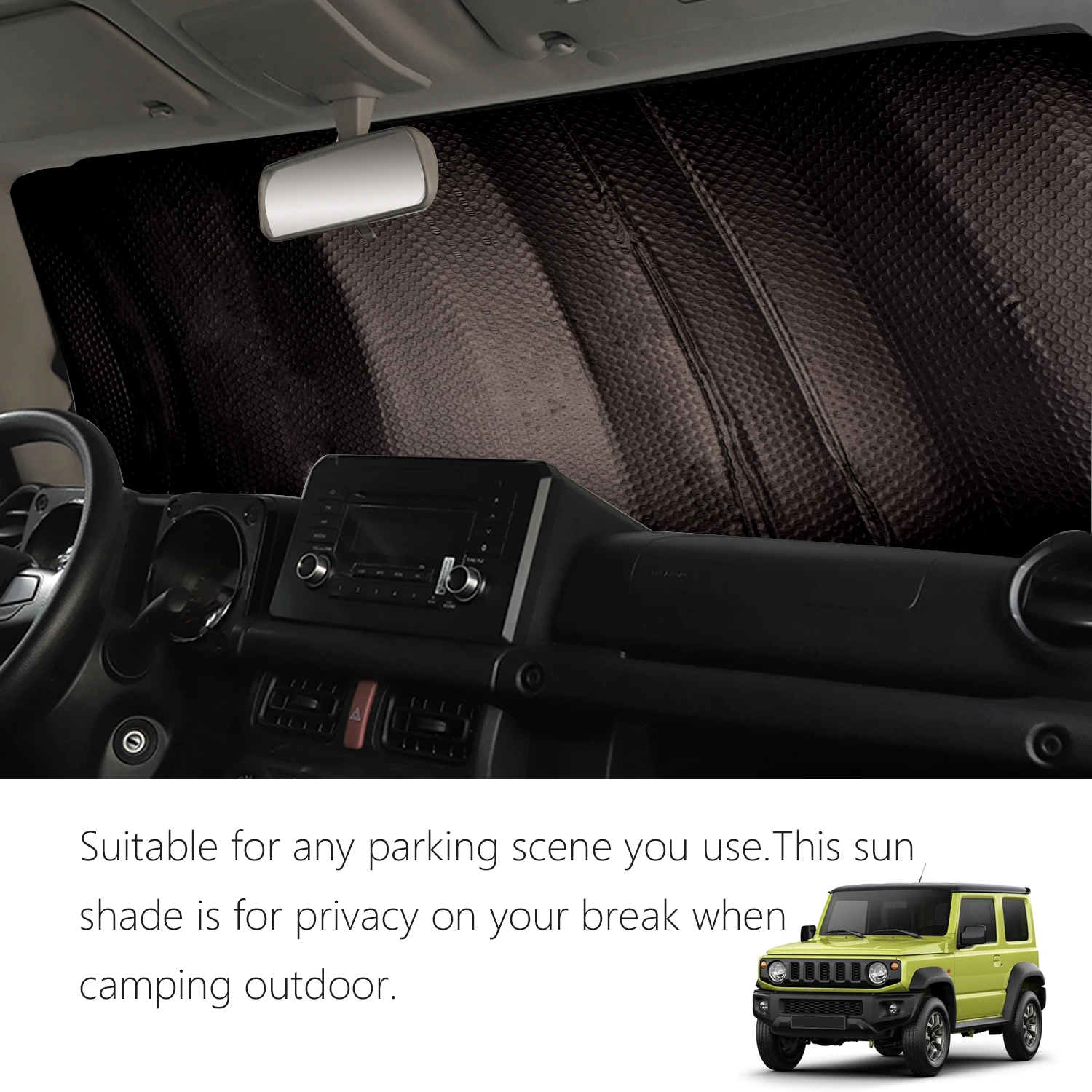 Car Front Window Sunshade UV Protection Shade Sun Protector Windshield Visor Cover For Suzuki Jimny JB64 JB74 JB64W JB74W 2019+