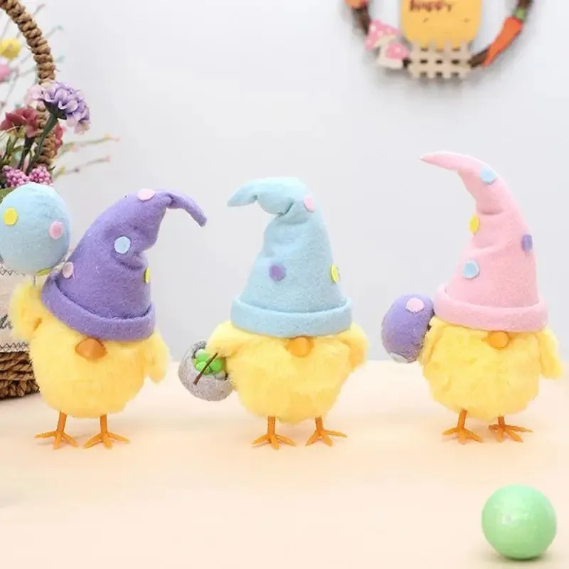 1-3PCS ورأى الصوف فرخ عيد الفصح الديكور الإبداعية على شكل بيضة معلقة حلية 2026 عيد الفصح ديكور المنزل والحفلات DIY بها بنفسك هدية المواد