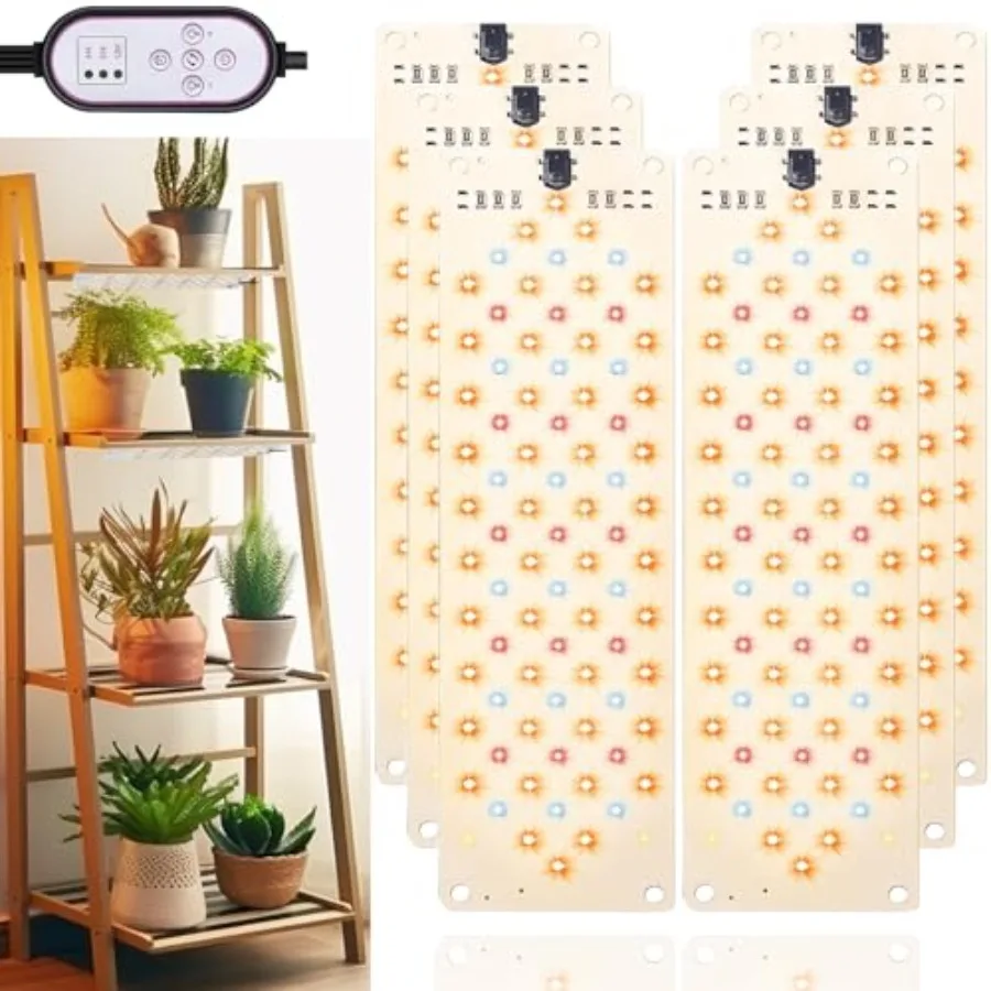 

Ультратонкие панельные светильники для растений Grow Light с 474 светодиодами, полный спектр, для выращивания растений в помещении, лампа для растений под шкафом