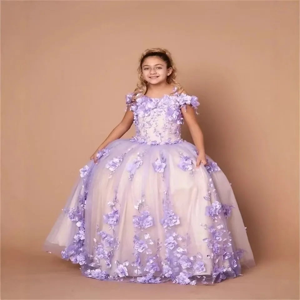 

Dreamy Vow D175 Luxury Flower Girl Elegant Princess Flowers Children Long Party Wedding Birthday Pageant Evening Kids Gowns